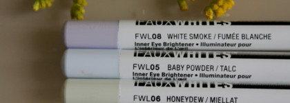 Neon Lights... Карандаши для глаз Nyx Faux Whites Eye Brightener в оттенках 08 White smoke, 05 Baby Powder и 06 Honeydew