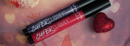 Очередная спорная новинка от Nyx - помада с матовым эффектом Super Cliquey в формате автоматической ручки. Оттенки Ruthless 10 и In the Red 08