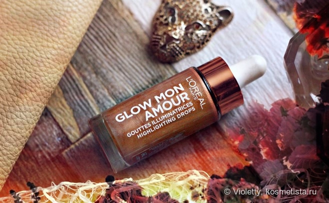 Нежное свечение с хайлайтером Glow Mon Amour от L'Oreal в бронзовом оттенке Loving Peach (02)