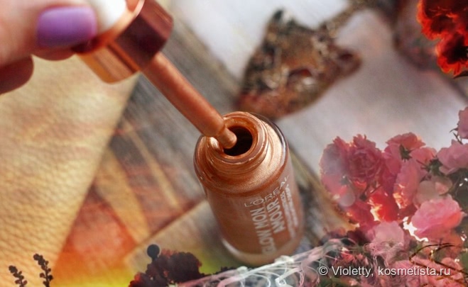 Нежное свечение с хайлайтером Glow Mon Amour от L'Oreal в бронзовом оттенке Loving Peach (02)