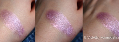 Голографический макияж с подводкой Holographic Halo Cream Eyeliner от Nyx в оттенке Cotton Candy 03