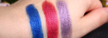 Пигменты для глаз от Sinart. Чарующие оттенки Violet Red (62), Purple (93), Dark Blue (110)