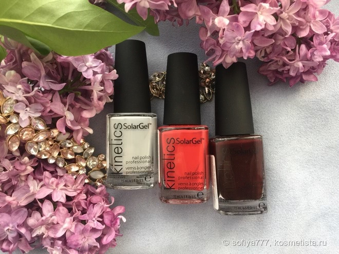 Гелевые лаки SolarGel Polish от Kinetics, рассматриваем оттенки № 393, № 379 и № 396