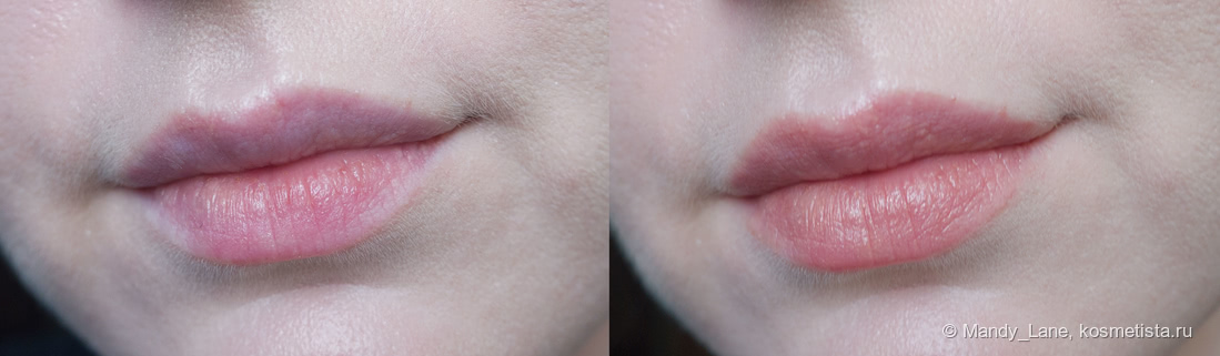 Голые губы/ с помадой Yves Rocher Radiant lip crayon
