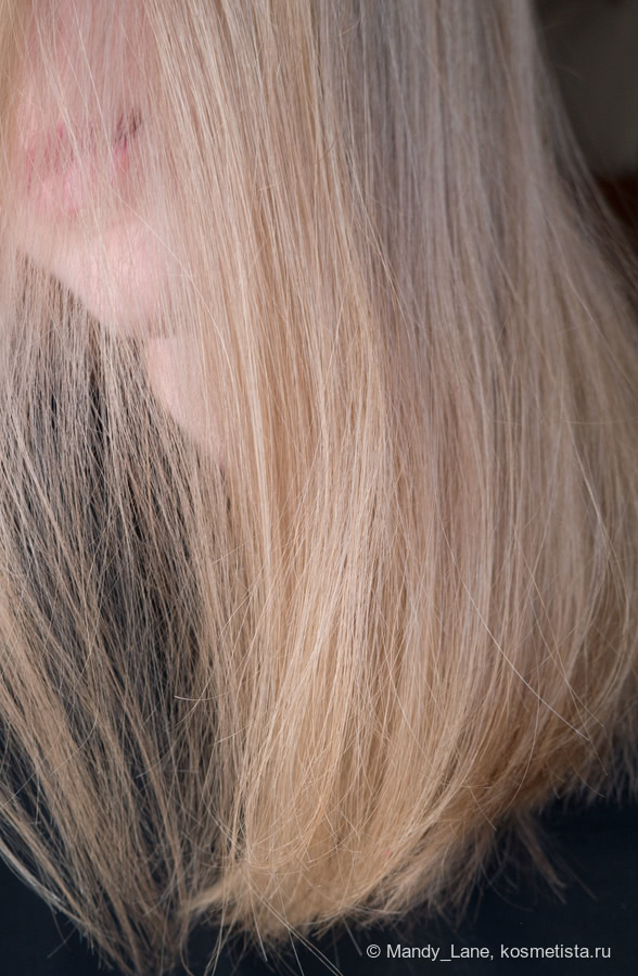 Состояние волос через сутки после нанесения обеих сывороток из поста