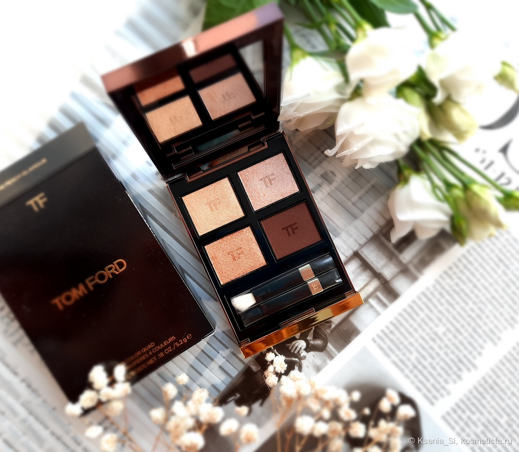 Tom Eye Color Quad Ombres A Paupieres 4 Couleurs #48 Peach Glamour