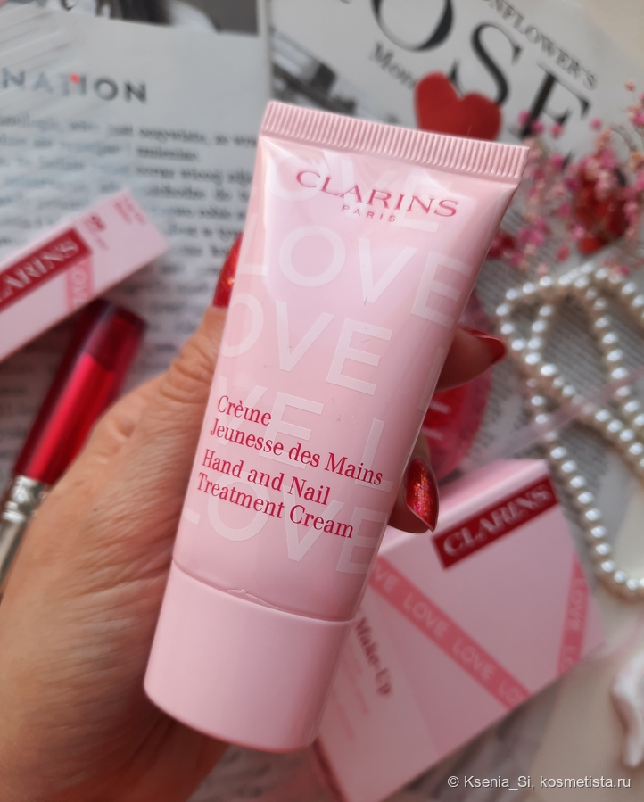 Clarins Hand and Nail Treatment Cream Love Edition Valentine's Day Spring 2026