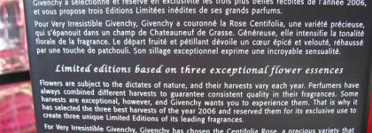 Легендарное лимитированное издание аромата урожая 2006 года: Givenchy Very Irrésistible Rose Centifolia de Châteauneuf de Grasse 2006 EDP