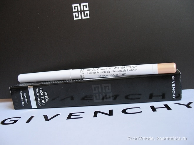 Водостойкий карандаш для глаз Givenchy Khol Couture Waterproof Retractable Eyeliner #07 Light Gold из коллекции Couture Outlines Spring 2018