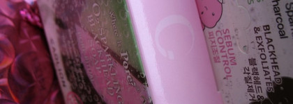 Очищаем поры и черные точки с помощью средств Caolion, Skinlite и LAF