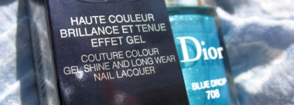 Голубая Капля из летней коллекции Dior Wild Earth: лак для ногтей Dior Vernis Limited Edition #708 (Blue Drop)