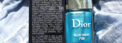Голубая Капля из летней коллекции Dior Wild Earth: лак для ногтей Dior Vernis Limited Edition #708 (Blue Drop)