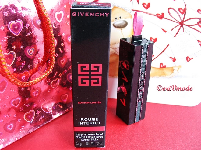 Love is in the air: Givenchy Rouge Interdit Satin Lipstick Valentine’s Day 2019 Edition #22 Infrarose