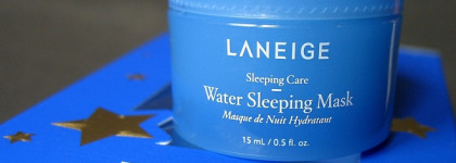 Уход в стиле Blue. Гидрогелевые патчи для глаз с агавой Petitfee и Ночная маска для лица Laneige