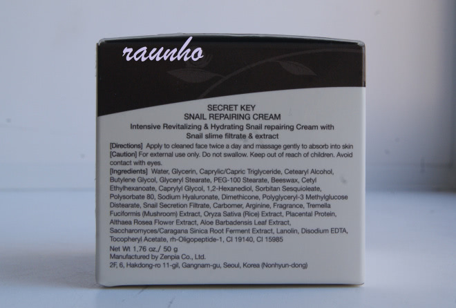 Крем для лица Secret Key Snail + EGF Repairing Cream