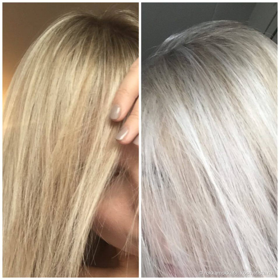 Капус пепельный блонд фото до и после