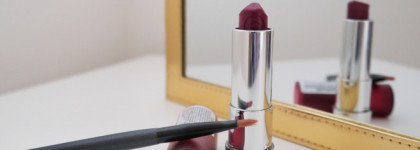 Помада Essence Matt matt matt lipstick 07 purple power: два способа нанесения