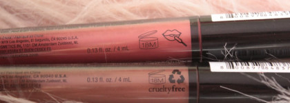 NYX Lip Lingerie в оттенках Exotic (12), Teddy (10)