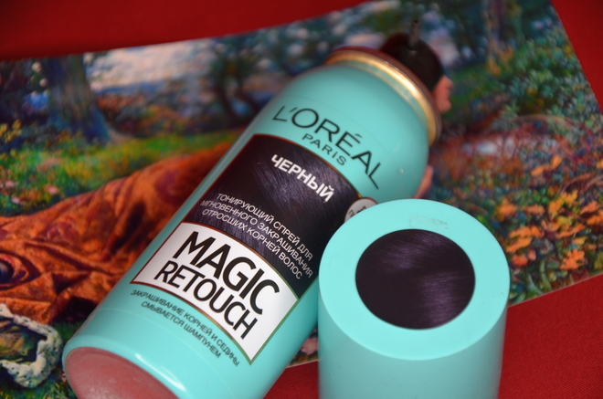 Спрятать седину вместе с тонирующим спреем MAGIC Retouch от L`oreal