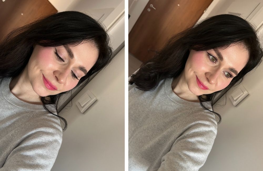 Румяна нанесены на кремовые от Paese