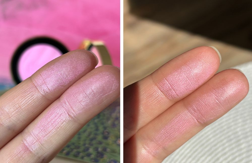 Слева — дневной свет, справа — солнечный.