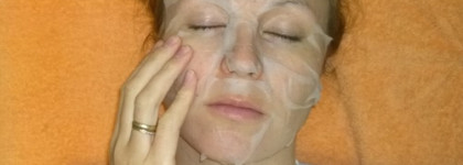 Заботливая натуральная тканевая масочка Anti-wrinkle sheet mask Argan&Amaranth Dr.Scheller