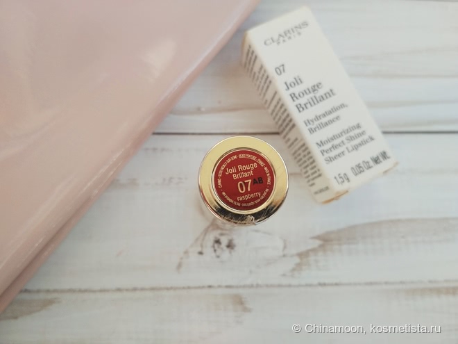 Clarins Joli Rouge Brilliant 07 raspberry изысканные законы блеска и ухода за губами