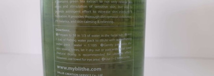 Blithe Soothing & Healing Green Tea Splash Mask - Сплэшевая Маска с зеленым чаем от Blithe