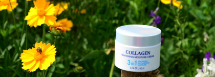 Увлажнение комбинированной кожи с Enough Collagen 3 in 1 Whitening Moisture Cream