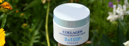 Увлажнение комбинированной кожи с Enough Collagen 3 in 1 Whitening Moisture Cream