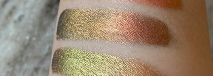 Самые необычные тени в моей коллекции: Natasha Denona Chromium Liquid Eyeshadow - оттенки Infra Nude, Dogbane, Dragonfly