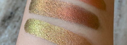 Самые необычные тени в моей коллекции: Natasha Denona Chromium Liquid Eyeshadow - оттенки Infra Nude, Dogbane, Dragonfly