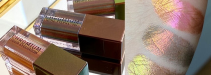 Самые необычные тени в моей коллекции: Natasha Denona Chromium Liquid Eyeshadow - оттенки Infra Nude, Dogbane, Dragonfly