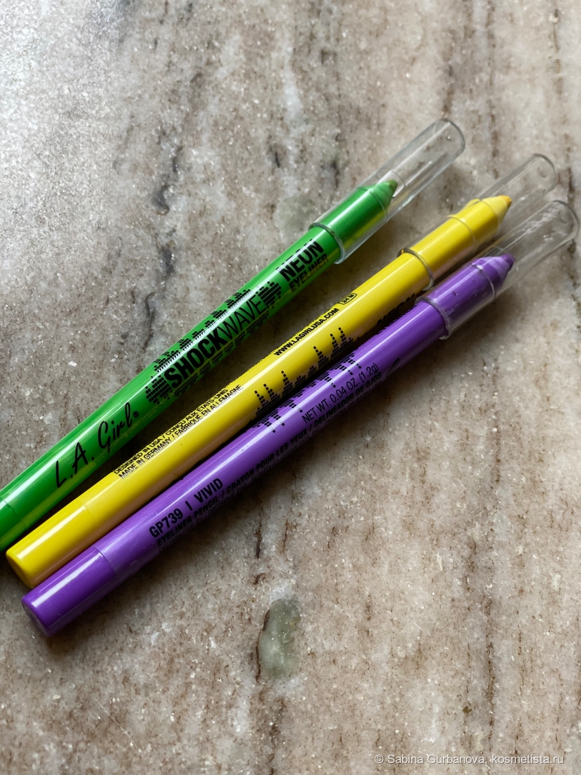 Неоновые карандаши. Неоновый карандаш для глаз.