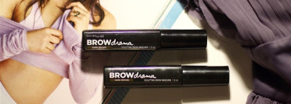 Тушь для бровей Brow Drama dark brown от Maybelline