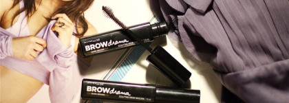 Тушь для бровей Brow Drama dark brown от Maybelline