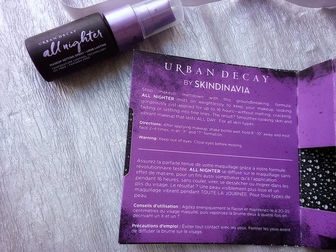 Urban Decay All Nighter Спрей для закрепления макияжа