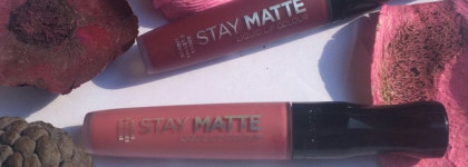 Новинка от Rimmel жидкие матовые помады Stay Matte Liquid Lip Color в оттенках: 210 Rose & Shine и 810 Plum This Show