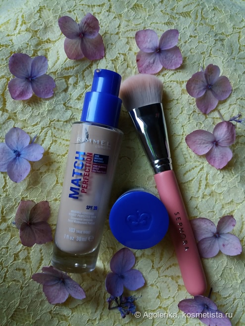 Натуральный финиш и холеная кожа с бюджетным тональным кремом Rimmel Match Perfection Foundation c spf-20 (103-true ivory)