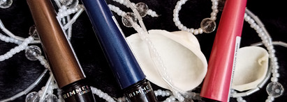 Жидкие тени - подводка 2в1 Wonder'swipe Rimmel с сиянием металлик