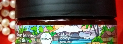 Ecocraft: крем для сухой и чувствительной кожи лица с Ана-Кислотами и витаминами "Мандарин и розовый перец" и скраб для тела "Зеленый банан и тиаре"