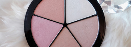 Игра света и тени. Палетка хайлайтеров Isa Dora Face Glow highlighting wheel 51 champagne glow  и компактная пудра для контурирования Nouba