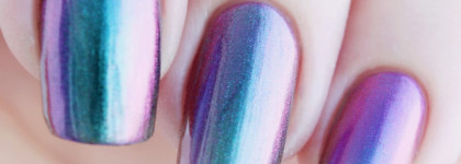 Сравнение трех космических мультихромов: DanceLegend Sulley, Kaleidoscope Магнитный лак Duo Magic Cats №Mur-72 и Kaleidoscope магнитный лак для стемпинга №stm-60