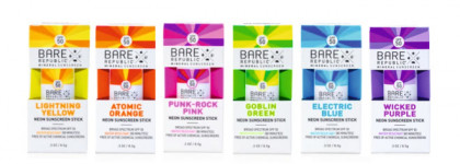 Веселая солнцезащита: неоновые стики Bare Republic Neon Sunscreen Sticks