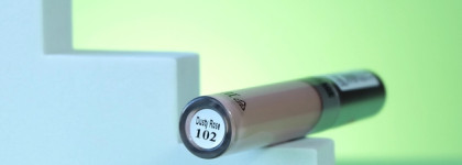 Luxvisage Matt Tint liquid eyeshadow waterproof 12h Dusty rose 102: поведение на жирном веке