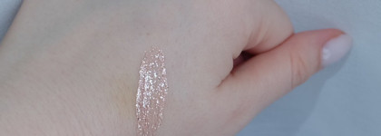 Новинка от Luxvisage - liquid eyeshadow Glitter Rock в оттенке 303 Pink Quartz: как ведут себя на нависшем веке