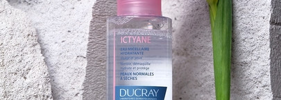 Увлажняющая мицеллярная вода для лица и чувствительной кожи глаз Ducray Ictyane