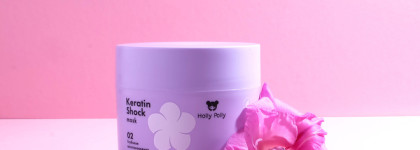 Holly Polly Keratin shock mask и тонкие осветлённые волосы