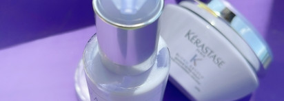 Kerastase Blond Absolu: термозащита-серум Cicaplasme и фиолетовая маска Masque Ultra Violet