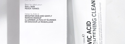 The Inkey List - Fulvic Acid Brightening Cleanser, 15% Vitamin C and EGF Serum и Omega Water Cream